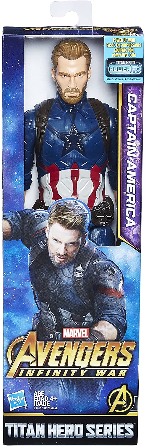 Captain America POWER FX MARVEL TITAN HERO 12" ACTION FIGURE HASBRO Avengers 