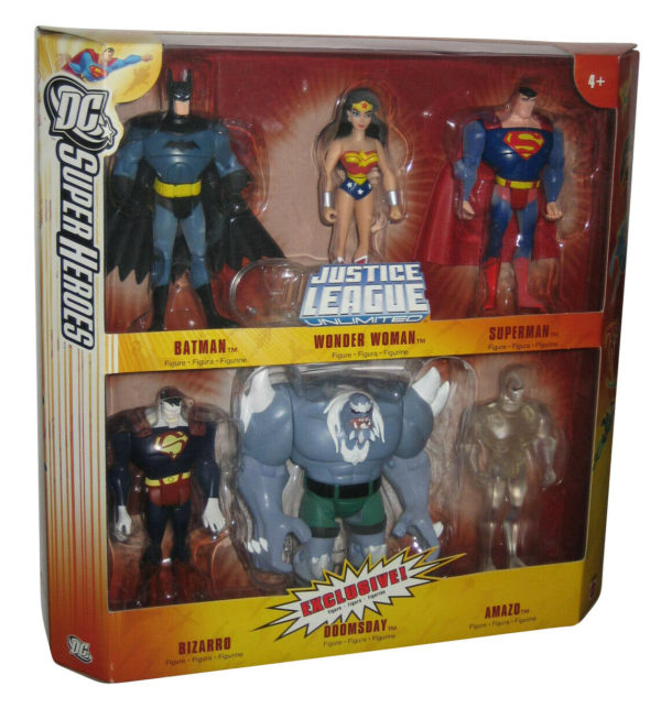 Justice League Unlimited Animated Series Exclusive Action Figure 6-Pack -  Dark Helmet Collectibles