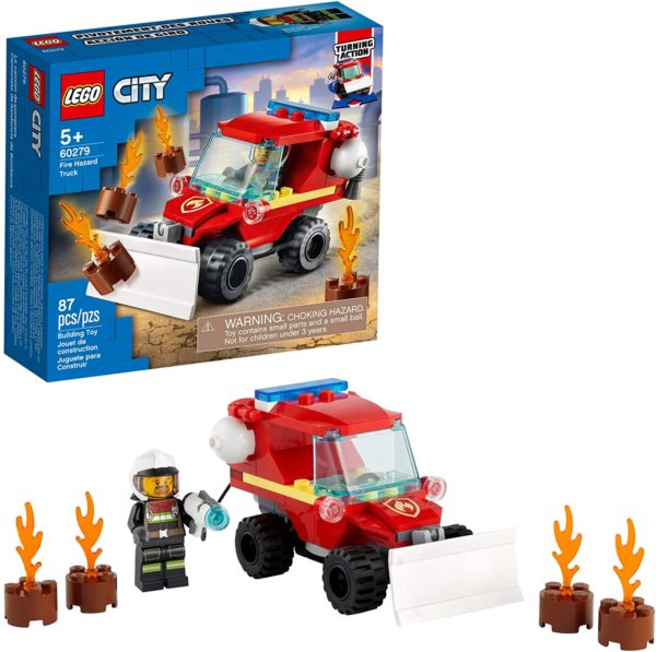 LEGO City Fire Hazard Truck 60279 Building Kit; Firefighter Toy That Makes a Cool Building (87 Pieces) - Dark Helmet Collectibles