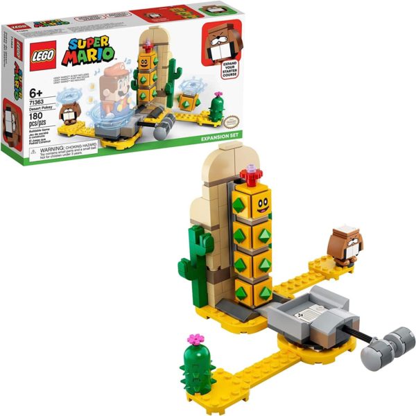 LEGO Super Mario Desert Pokey Expansion Set 71363 Building Kit; Toy for Creative Kids to Combine with The Super Mario Adventures with Mario Starter Course (71360) Playset (180 Pieces) - Dark Helmet Collectibles in USA