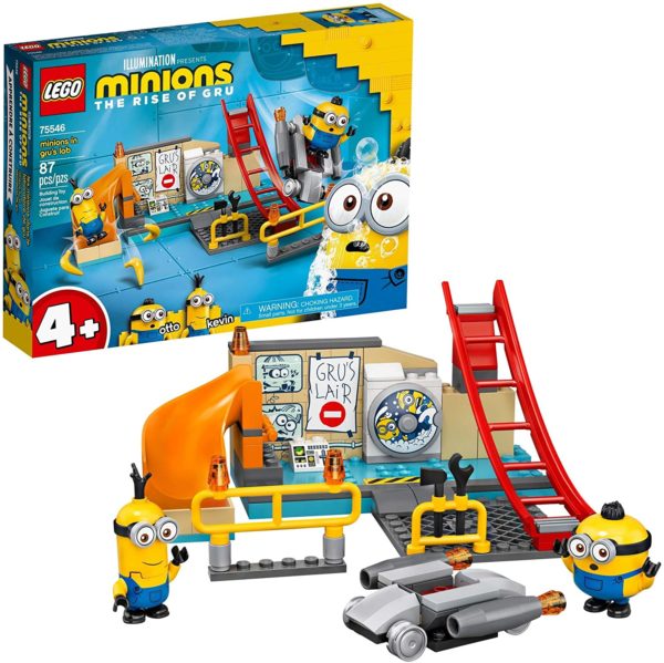 LEGO Minions: Minions in Gru’s Lab (75546) Building Toy for Kids, an Exciting Toy Lab Set with Kevin and Otto Minion Figures (87 Pieces) - Dark Helmet Collectibles in USA