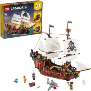 LEGO Creator 3in1 Pirate Ship 31109 Building Pirates and Model Ships, Makes a Great Gift for Children who Like Creative Play and Adventures (1,260 Pieces) - buy from Dark Helmet Collectibles USA