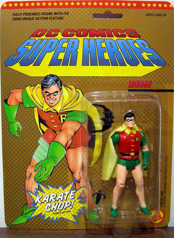 DC COMIC SUPER HEROES ROBIN ACTION FIGURE 1989 TOY BIZ MOC 