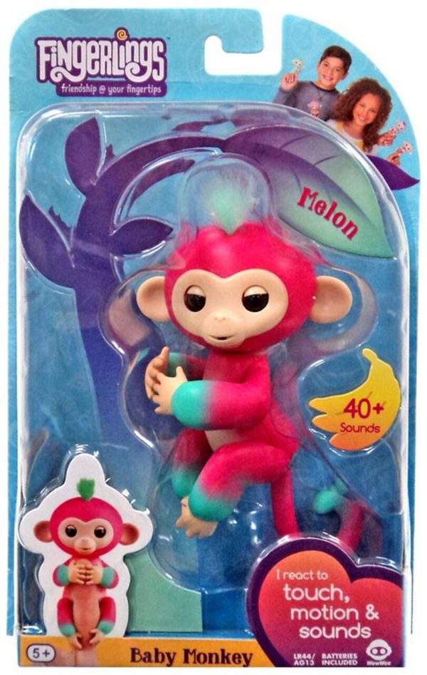 WowWee Fingerlings 2tone Monkey Melon Interactive Baby Pet Toy for sale online 