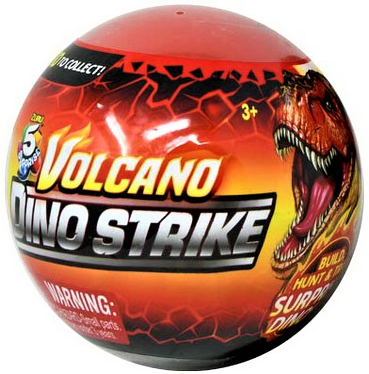 5 Surprise Dino Strike Series 4 Volcano Mystery Pack [1 RANDOM Figure ...